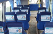 Размещение рекламы на спинках автобусных сидений